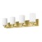 Z-Lite Soledad Vanity, 4-Light, 31.5 In.W x 6 In.L x 7.5 In.H, Brushed Gold/White 485-4V-BG - alternate 3